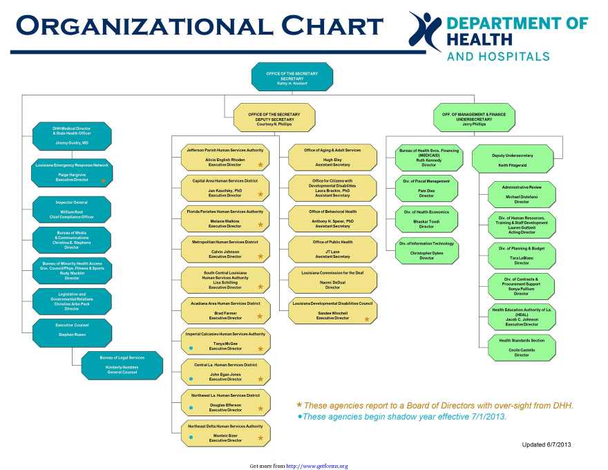 Hospital Organizational Chart 2