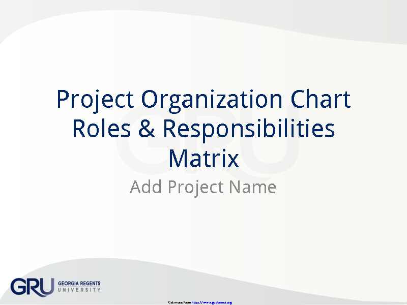 Project Organization Chart