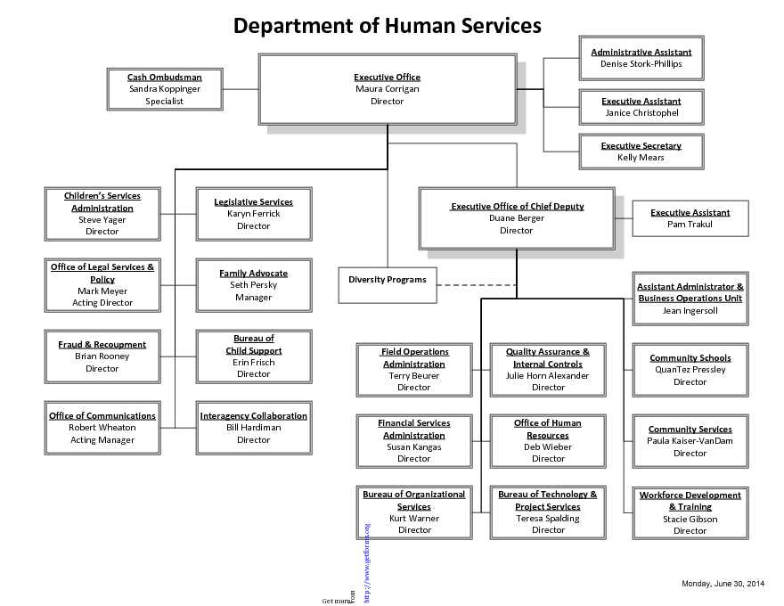DHS Organizational Chart 2