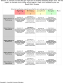 Rubric Template 2 form