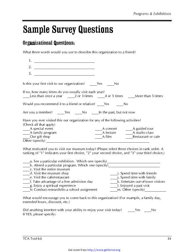 Questionnaire Template