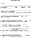 Sanitation Questionnaire form