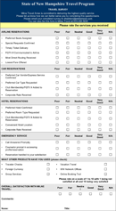 Travel Survey Questionnaire form