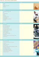 House Cleaning Checklist form