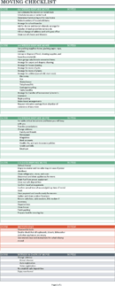 Home Moving Checklist 1 form