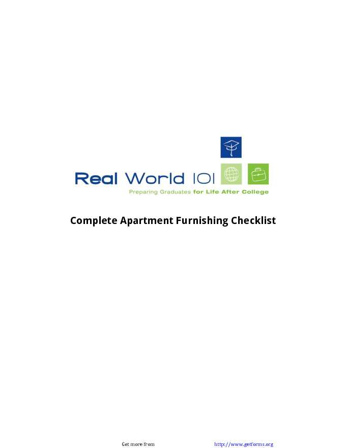 New Apartment Checklist 1