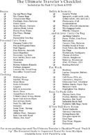 Packing Checklist 4 form