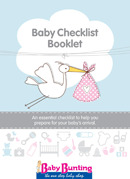 Baby Checklist Booklet form