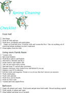 Spring Cleaning Checklist 1 form