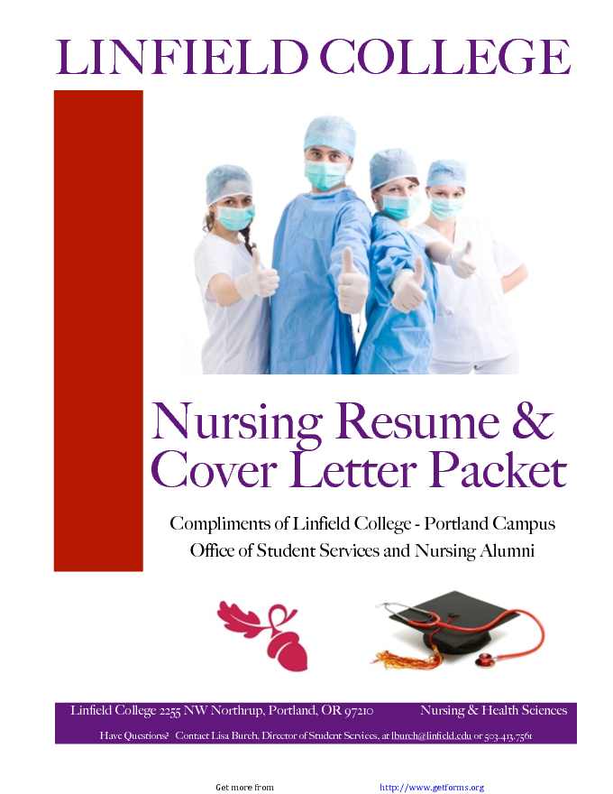 Nursing Resume & Cover Letter Packet