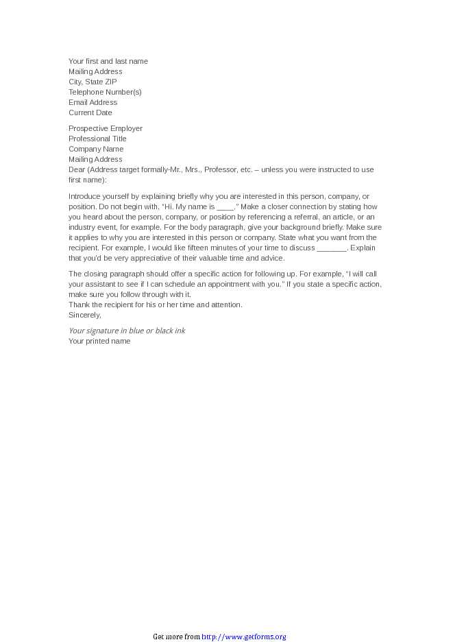 General Cover Letter Template 1