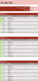 Excel To Do List form