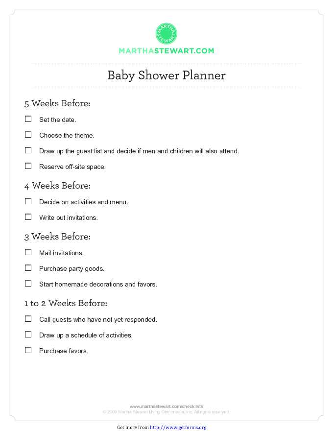 Baby Shower Planner 2