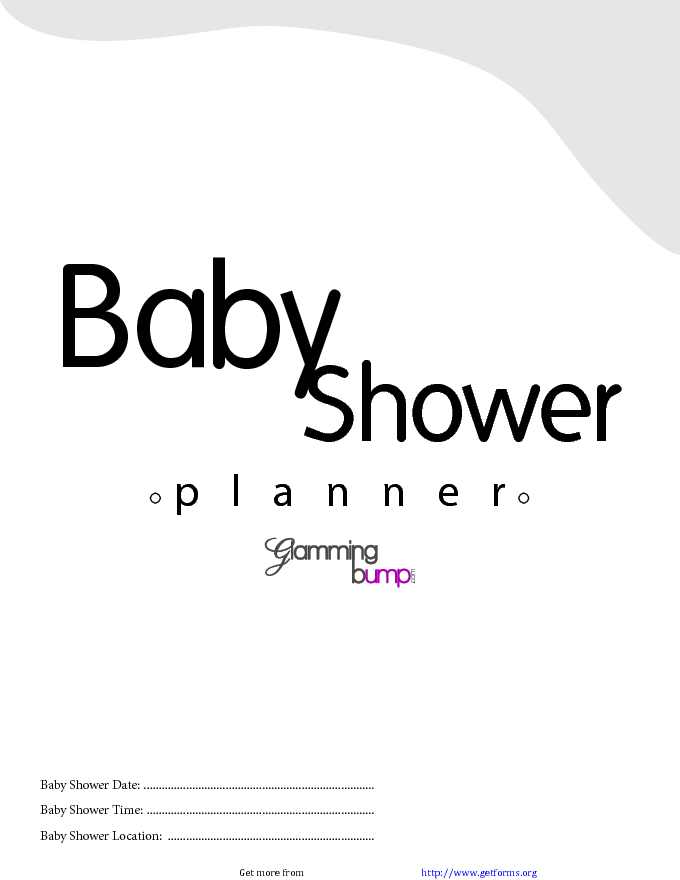 Ultimate Baby Shower Planner