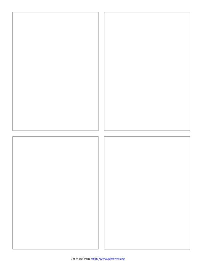 Classic - Comic Strip Templates-Blank Comic - 4 Panels