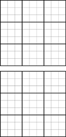 Blank Sudoku Grid form