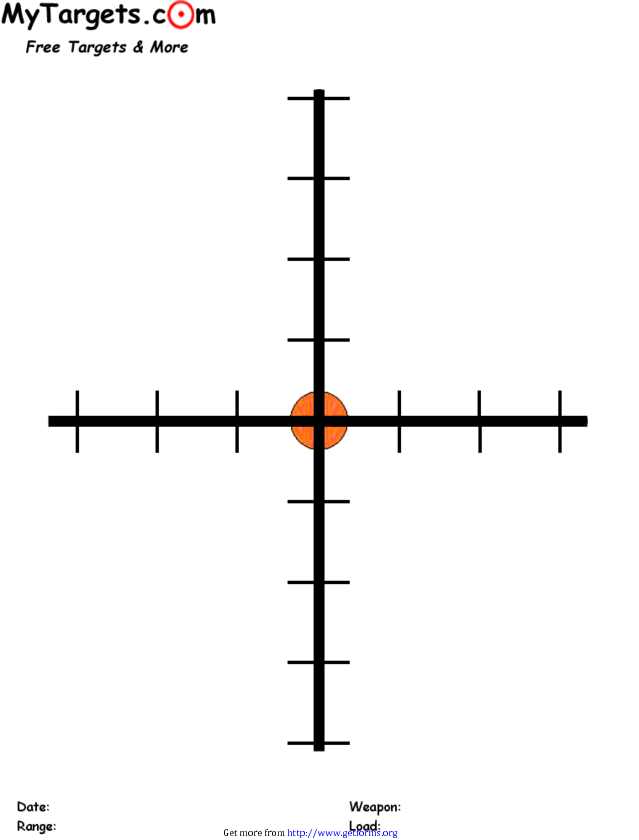 Printable Crosshairs Target