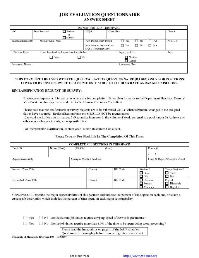 Job Evaluation Form 1