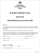 Employee Performance Evaluation Form form