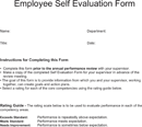 Employee Self Evaluation Form form
