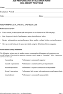 Job Performance Evaluation 1 form