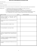 Job Performance Evaluation 3 form