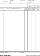 DD Form 1750 form