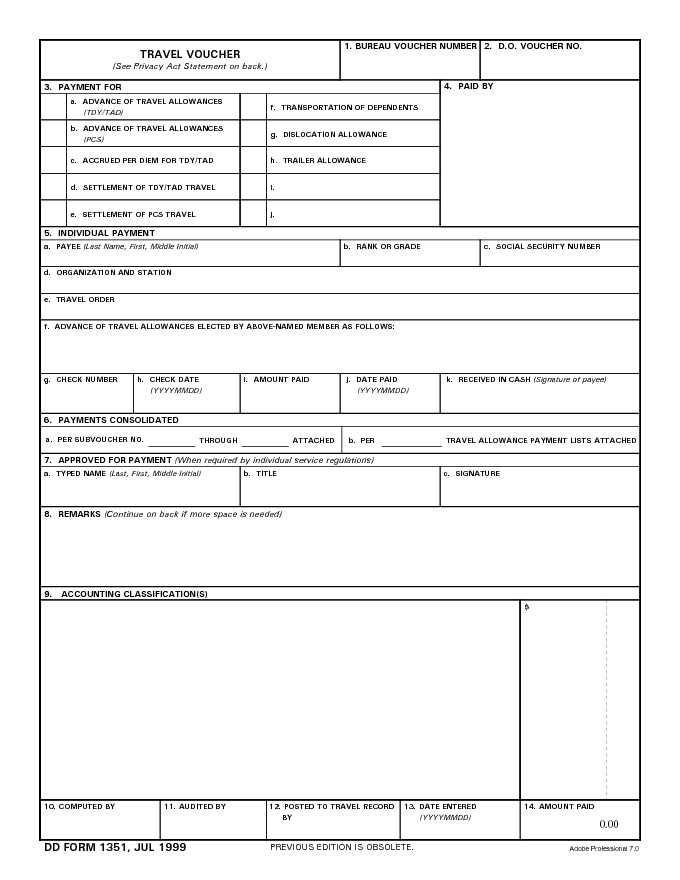 Dd Form 1351