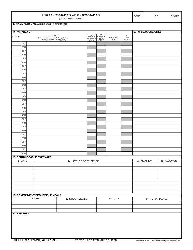 Dd Form 1351-2C