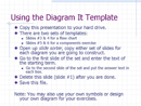 Diagram It Game Template form