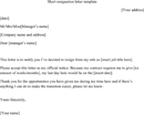 Short Resignation Letter Template form