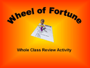 Wheel of Fortune Game Template form