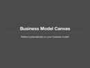 Business Model Canvas 2 form