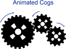 Animated Cogs PowerPoint Template form