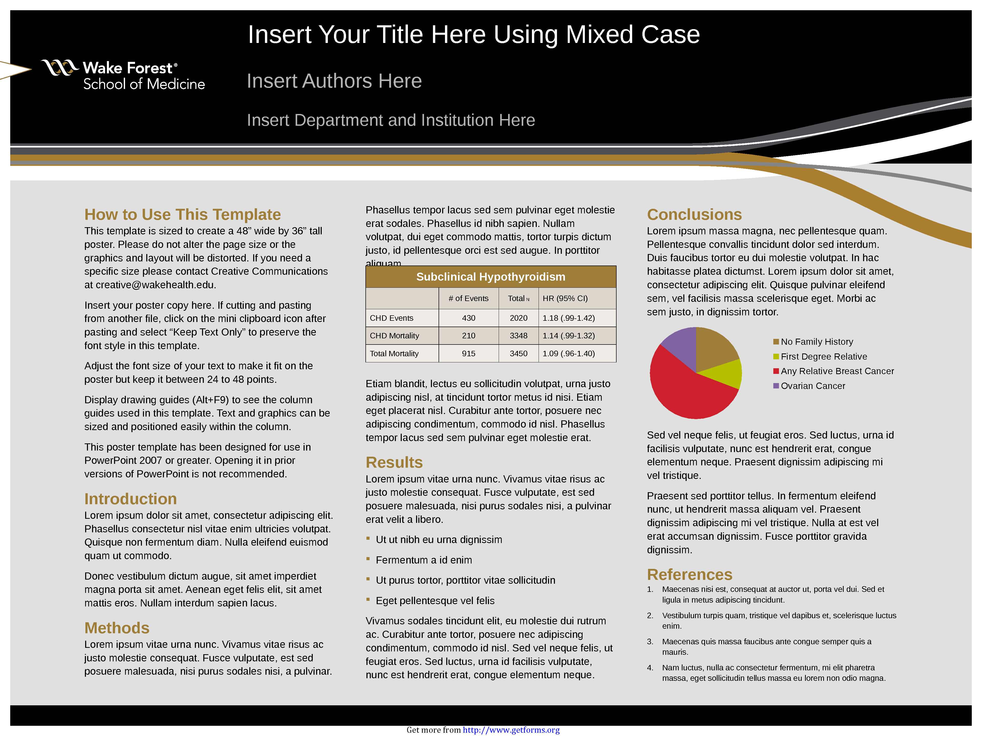 Powerpoint Poster Templates (36x48 Inches Horizontal)