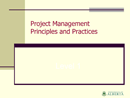 Project Management Principles and Practices form