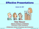 Effective Presentations form