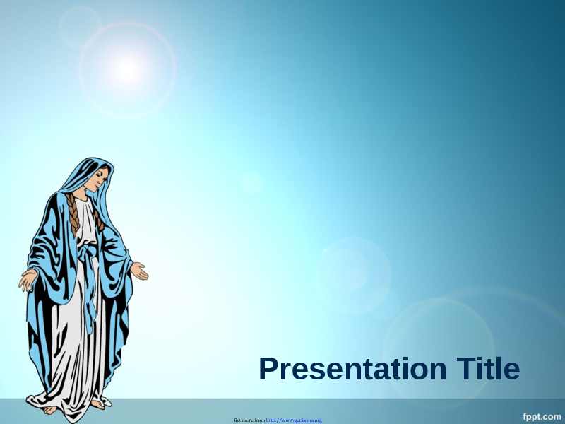 Virgin Mary PowerPoint Template