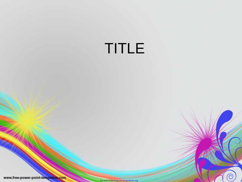 Rainbow Colors PowerPoint Template