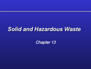 Hazardous Waste Management PPT form