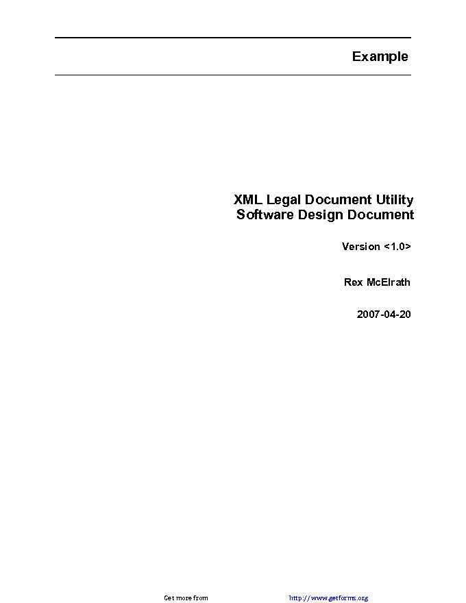 Software Design Document 1