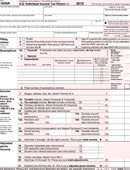 1040A Form 2012 form