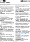 1040ES Form 2012 form