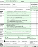 1040EZ Form 2012 form