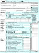 2014 Form 1040 form