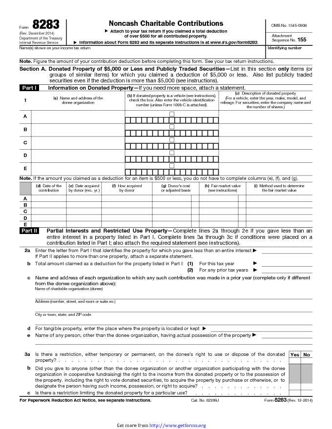 IRS Form 8283