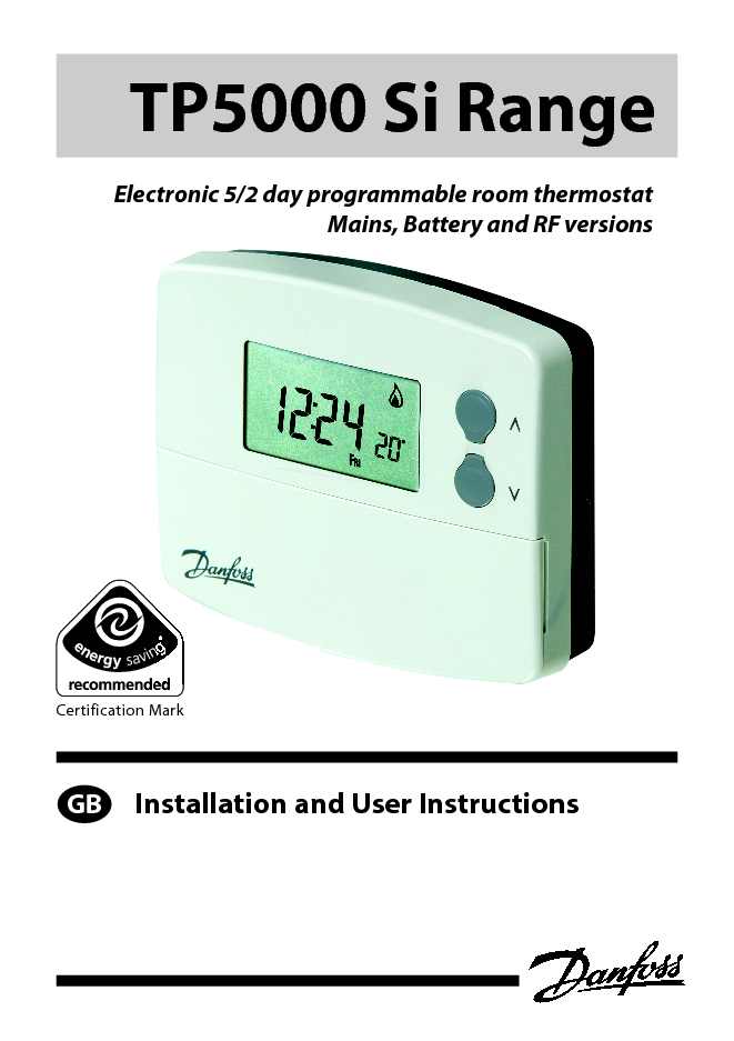 Danfoss Randall Instruction Manual Sample