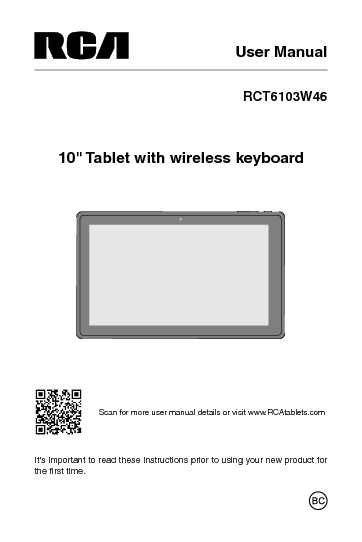 RCA Instruction Manual Sample