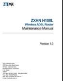 ZTE Maintenance Manual Sample form
