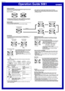 Casio Operation Manual Sample form